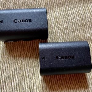 2 Canon LP-E6N Batteries - Used